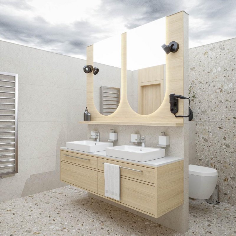 Kúpeľňa v apartmáne v hoteli Senec